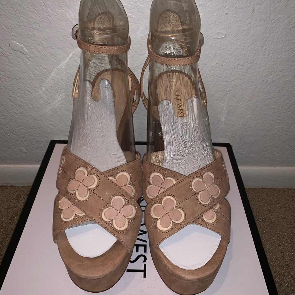 To an Nine West sandal heels